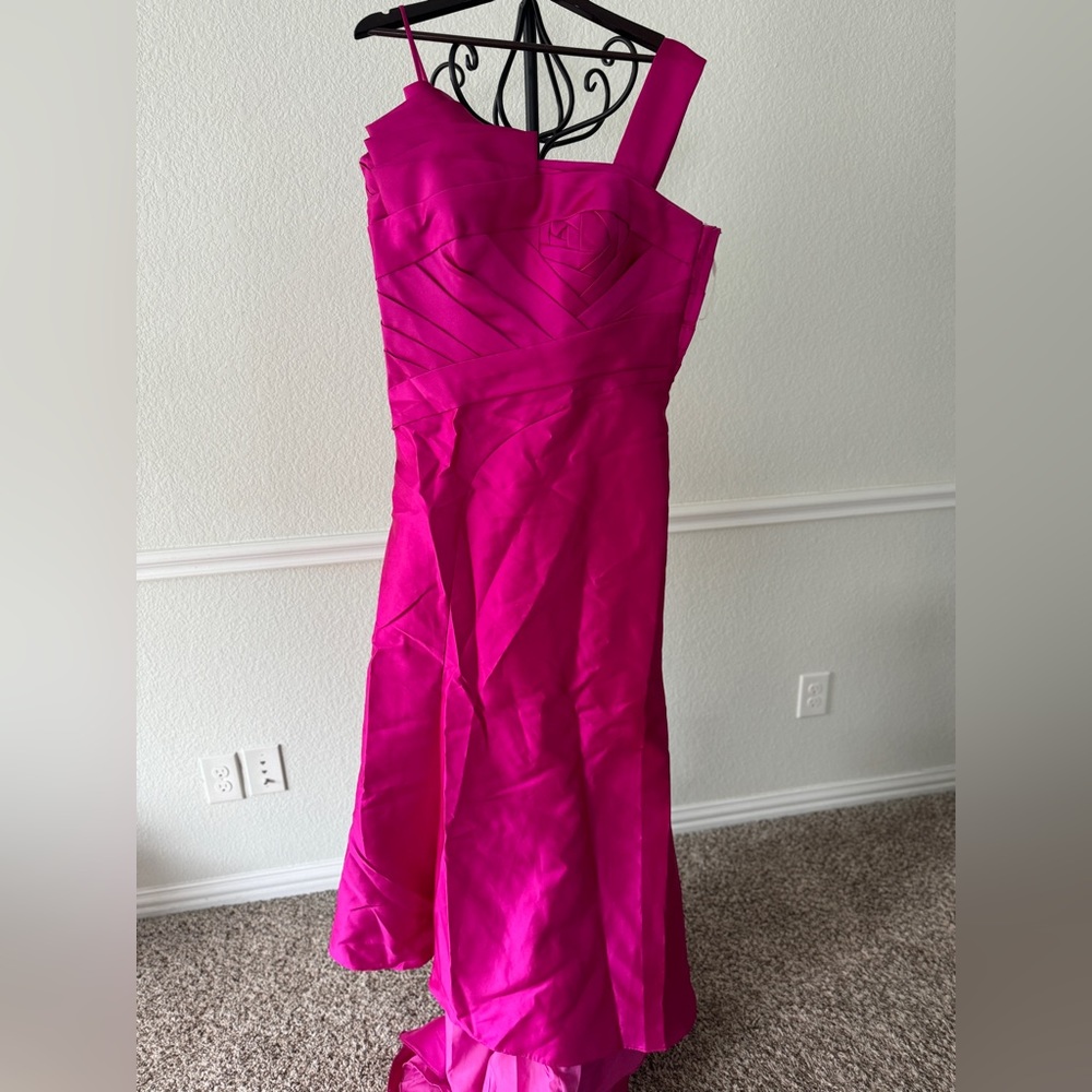Terani couture dress fuscia